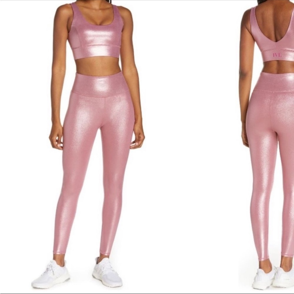 Like new IVL Collective Pink Shimmer Leggings
